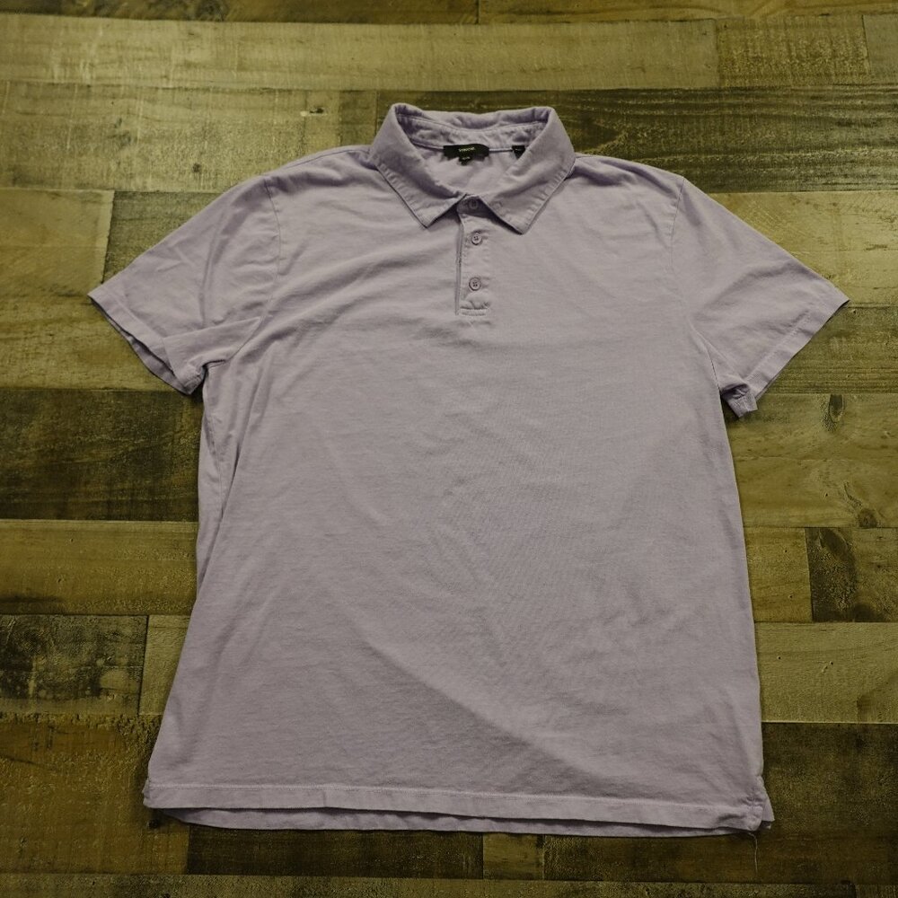Vince Polo Shirt Size Men's XL | Lavender Purple | 100% Cotton‎ | Made in USA